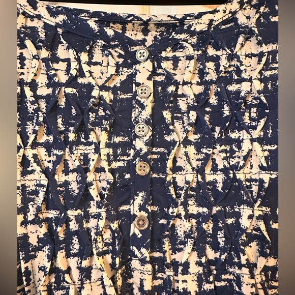 Cocomo Plus Size Pintucked 3/4 Sleeve Blouse Top - Picture 4 of 6